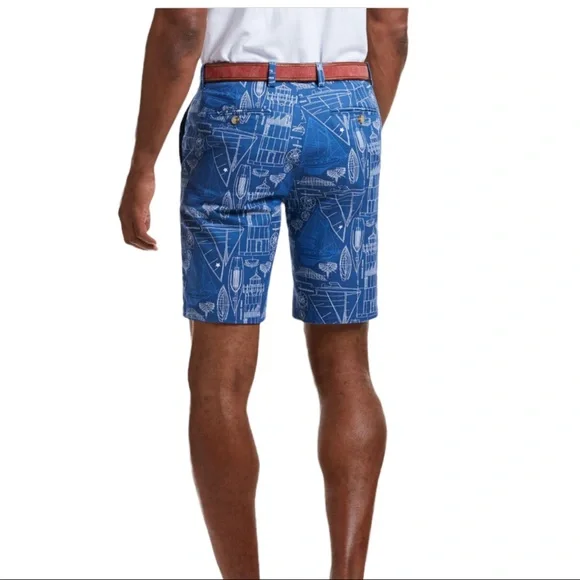 Vineyard Vines Cap Cod Blueprint Breaker Shorts - Picture 2 of 8